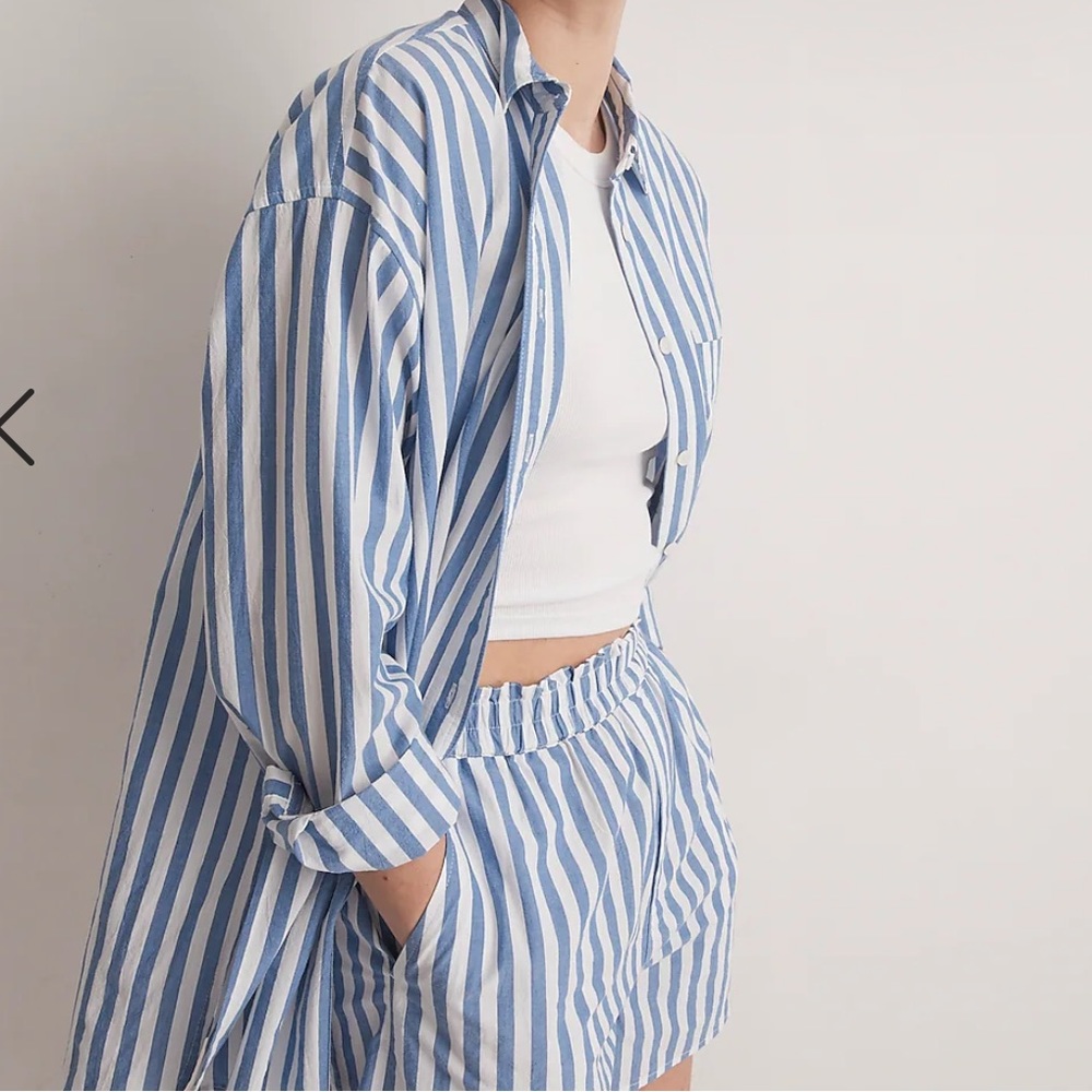 Madewell Signature Poplin Oversized Shirt